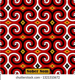 Detail Motif Toraja Vector Nomer 5