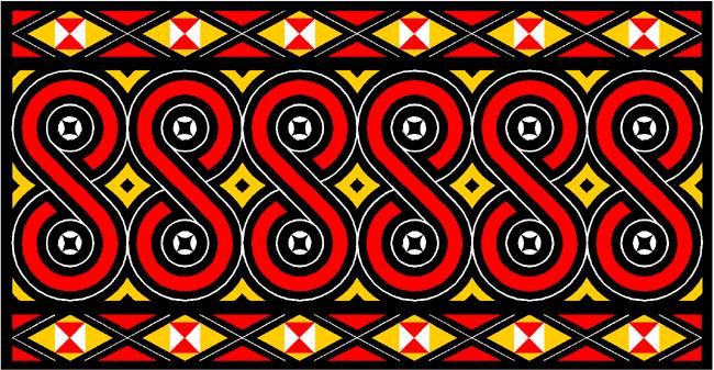 Detail Motif Toraja Vector Nomer 41