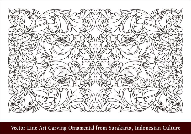 Detail Motif Ukiran Vector Nomer 11