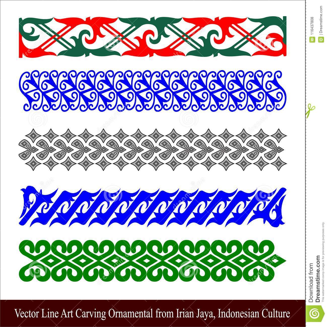 Detail Motif Ukiran Vector Nomer 44