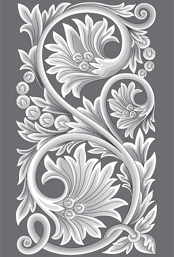 Detail Motif Ukiran Vector Nomer 7