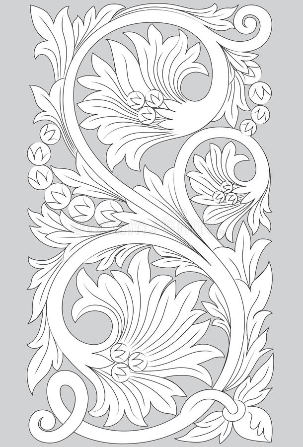 Detail Motif Ukiran Vector Nomer 10
