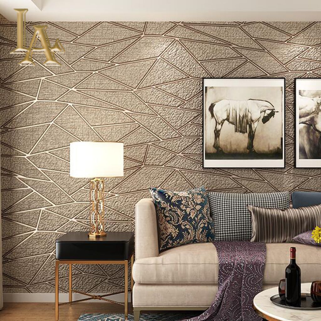 Detail Motif Wallpaper Dinding Ruang Tamu Minimalis Nomer 43