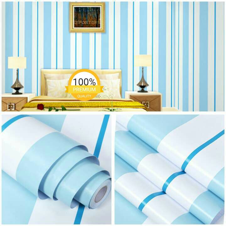 Detail Motif Wallpaper Dinding Warna Biru Nomer 17