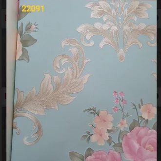 Detail Motif Wallpaper Dinding Warna Biru Nomer 57