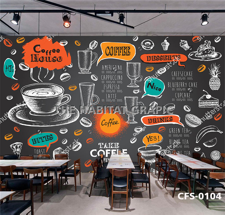 Detail Motif Wallpaper Wallpaper Dinding Cafe Nomer 54