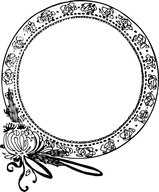 Detail Art Nouveau Circle Vector Nomer 18