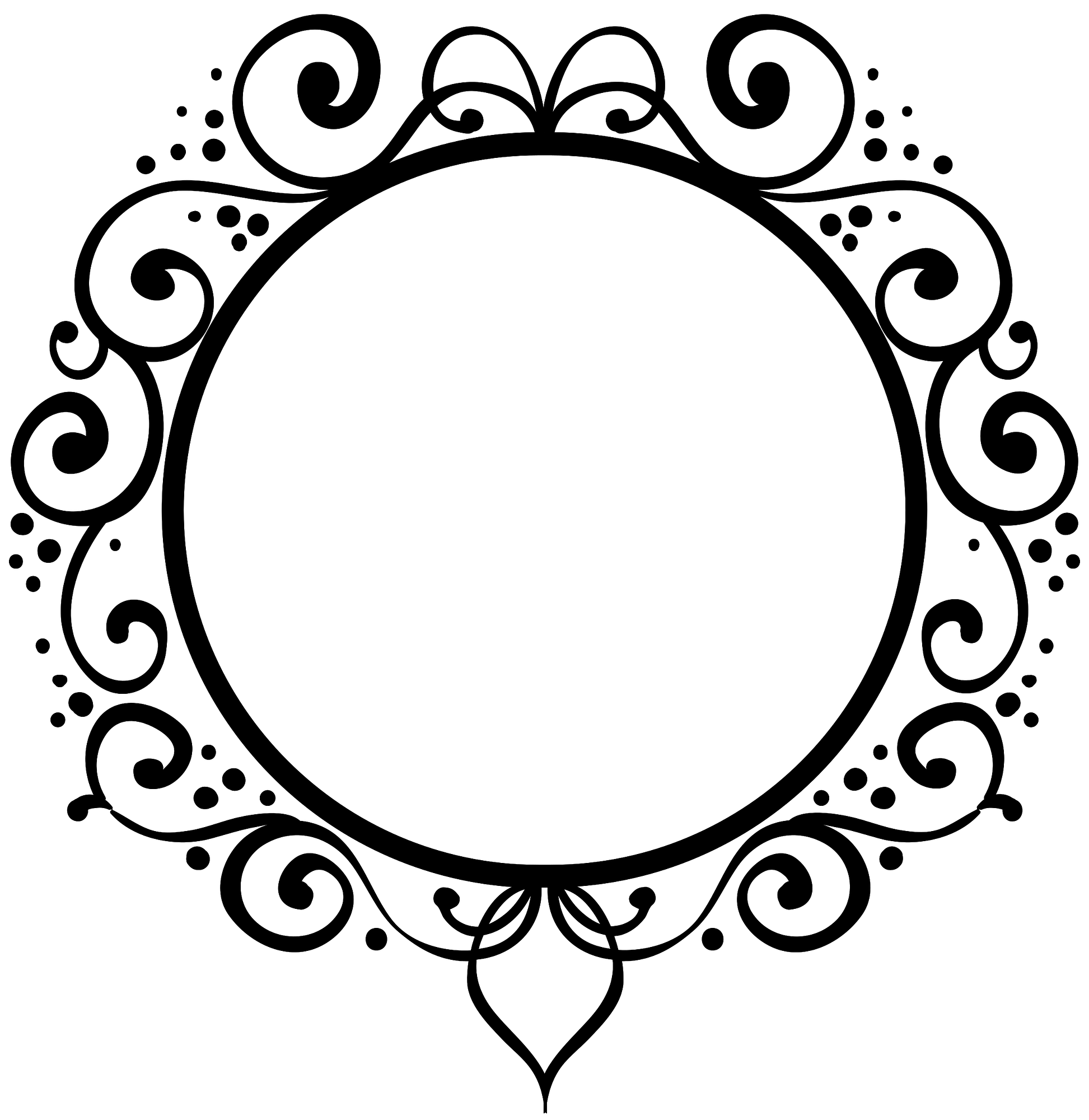 Detail Art Nouveau Circle Vector Nomer 6