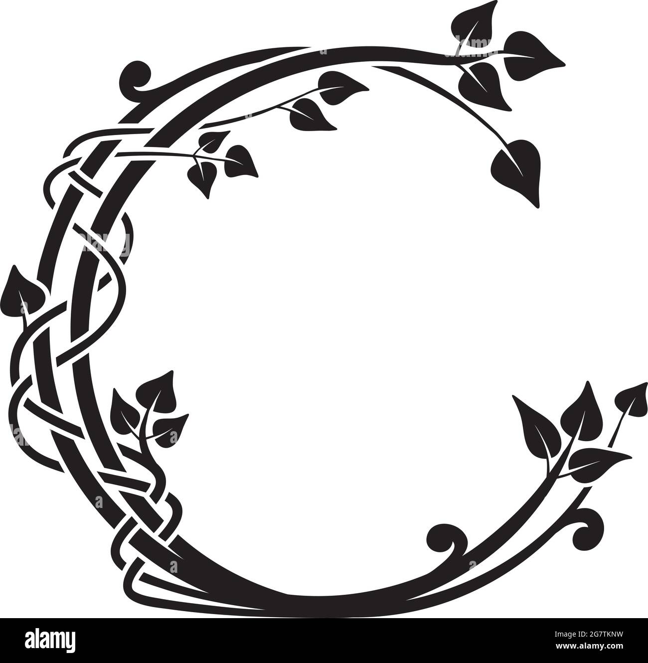 Detail Art Nouveau Circle Vector Nomer 7