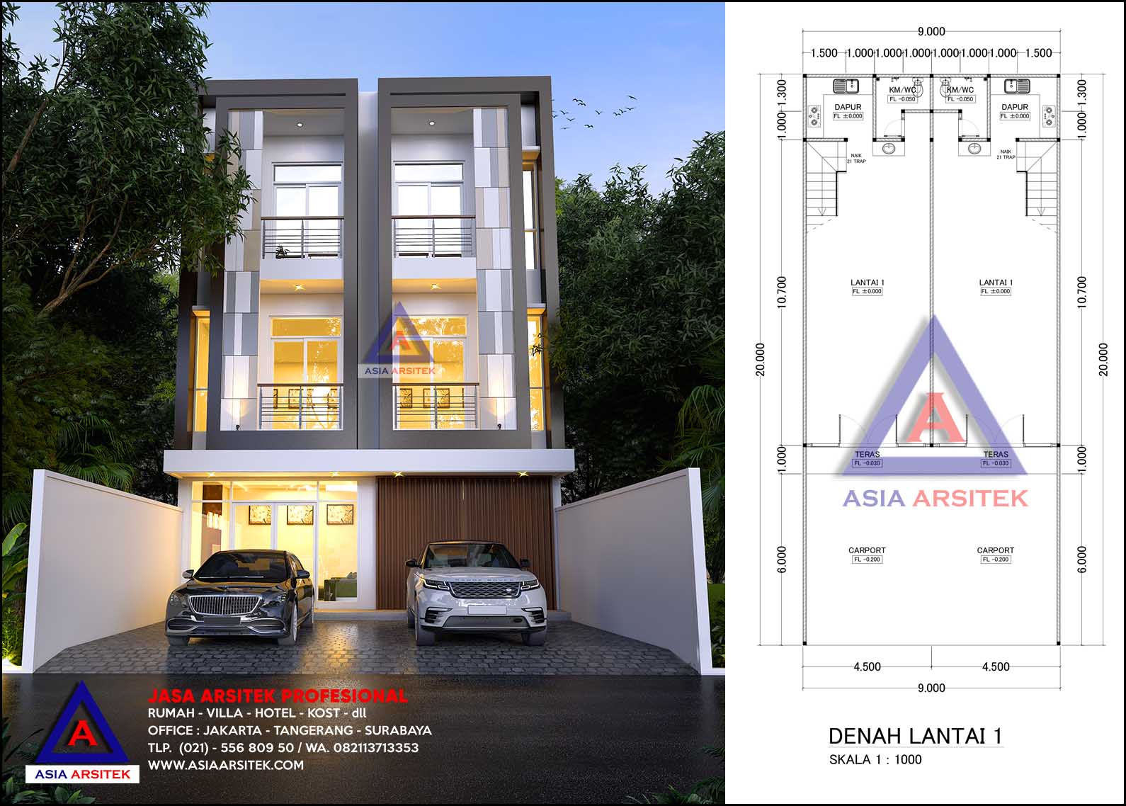 Detail Desain Rumah Ruko 3 Lantai Nomer 22