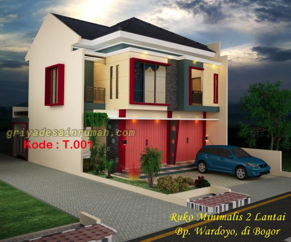 Detail Desain Rumah Ruko Minimalis Nomer 23