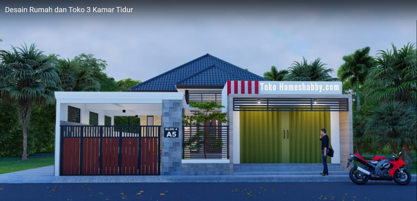 Detail Desain Rumah Ruko Minimalis Nomer 33