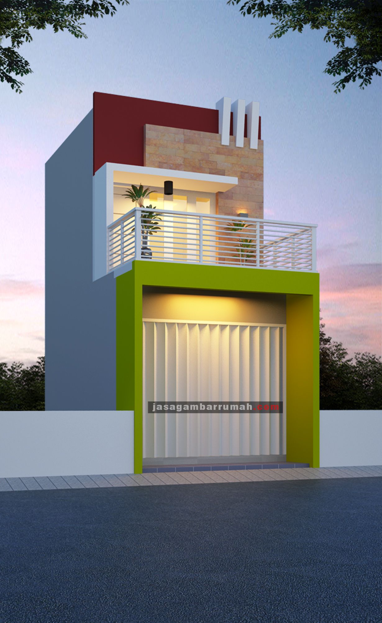 Detail Desain Rumah Ruko Minimalis Nomer 7