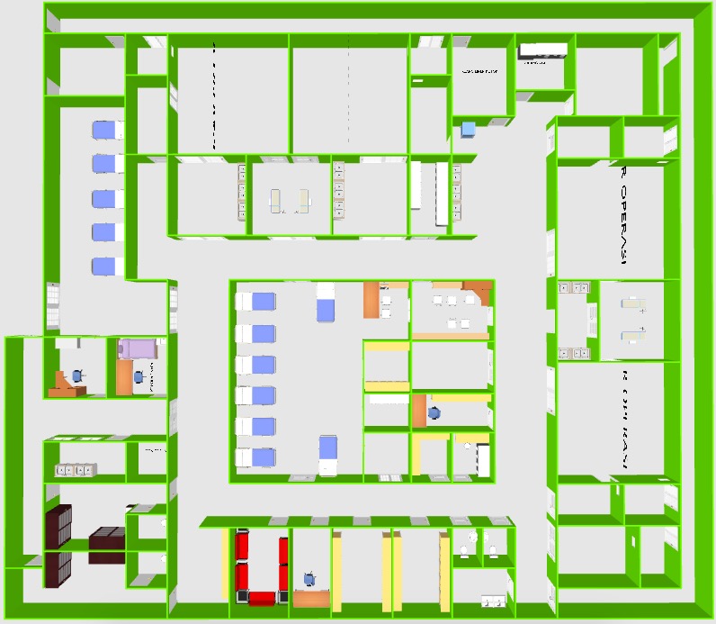 Detail Desain Rumah Sakit Tipe A Nomer 18