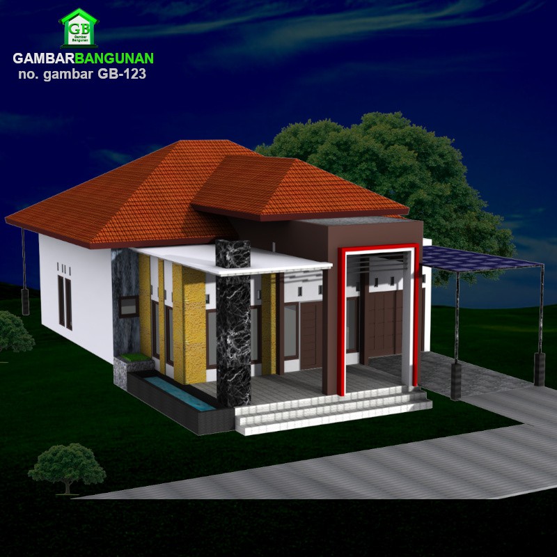 Detail Desain Rumah Satu Lantai Nomer 31