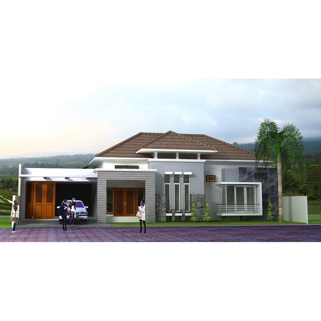 Detail Desain Rumah Satu Lantai Nomer 47