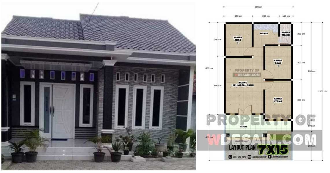 Detail Desain Rumah Sederhana 3 Kamar Dan Gambar Nomer 16