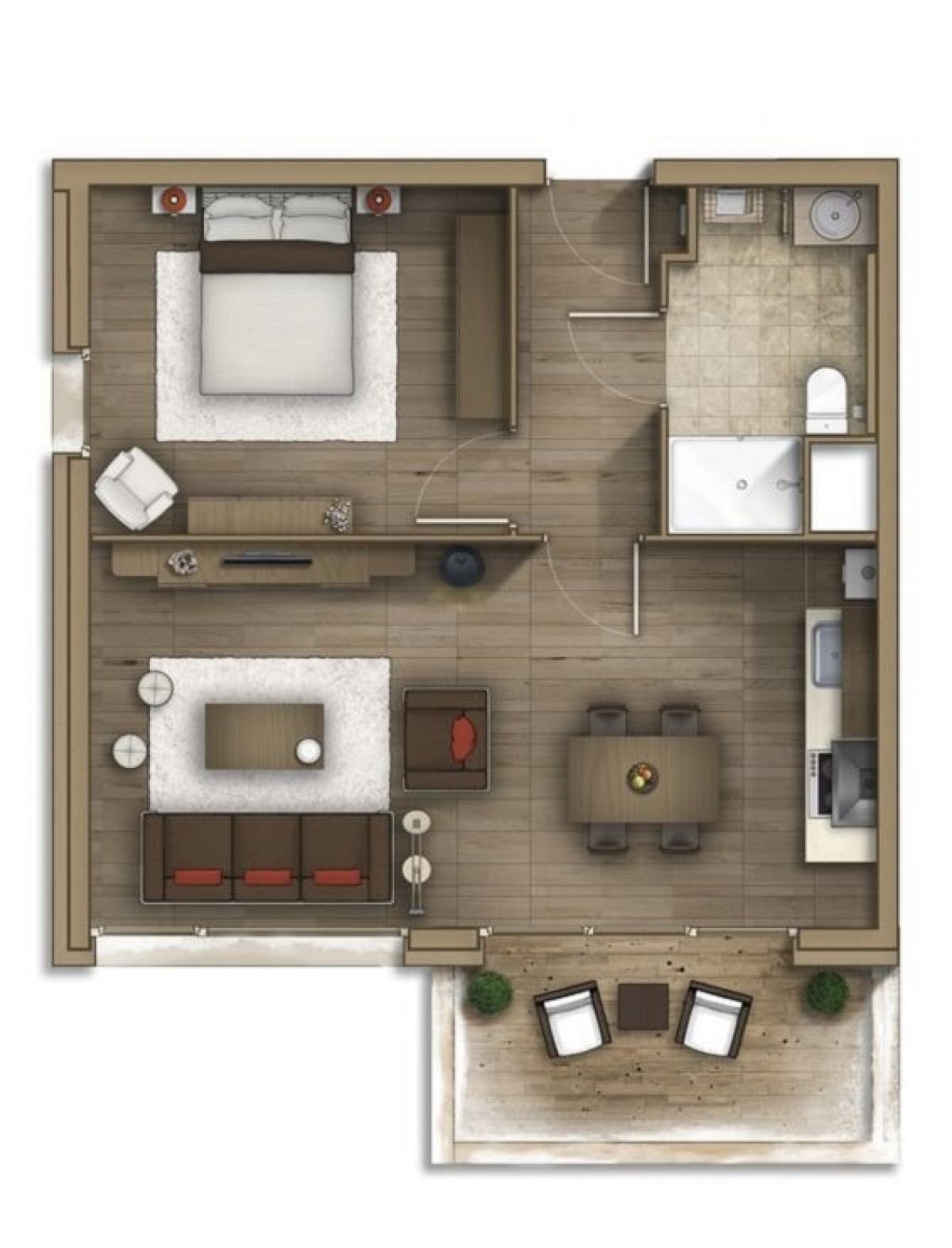 Detail Desain Rumah Sederhana Tanpa Sekat Nomer 23