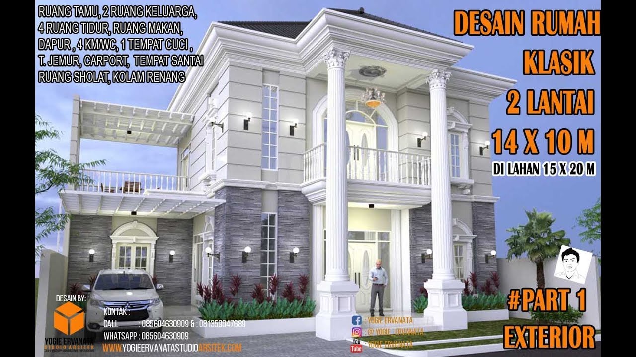 Detail Desain Rumah Sederhana Tapi Mewah 2 Lantai Nomer 53