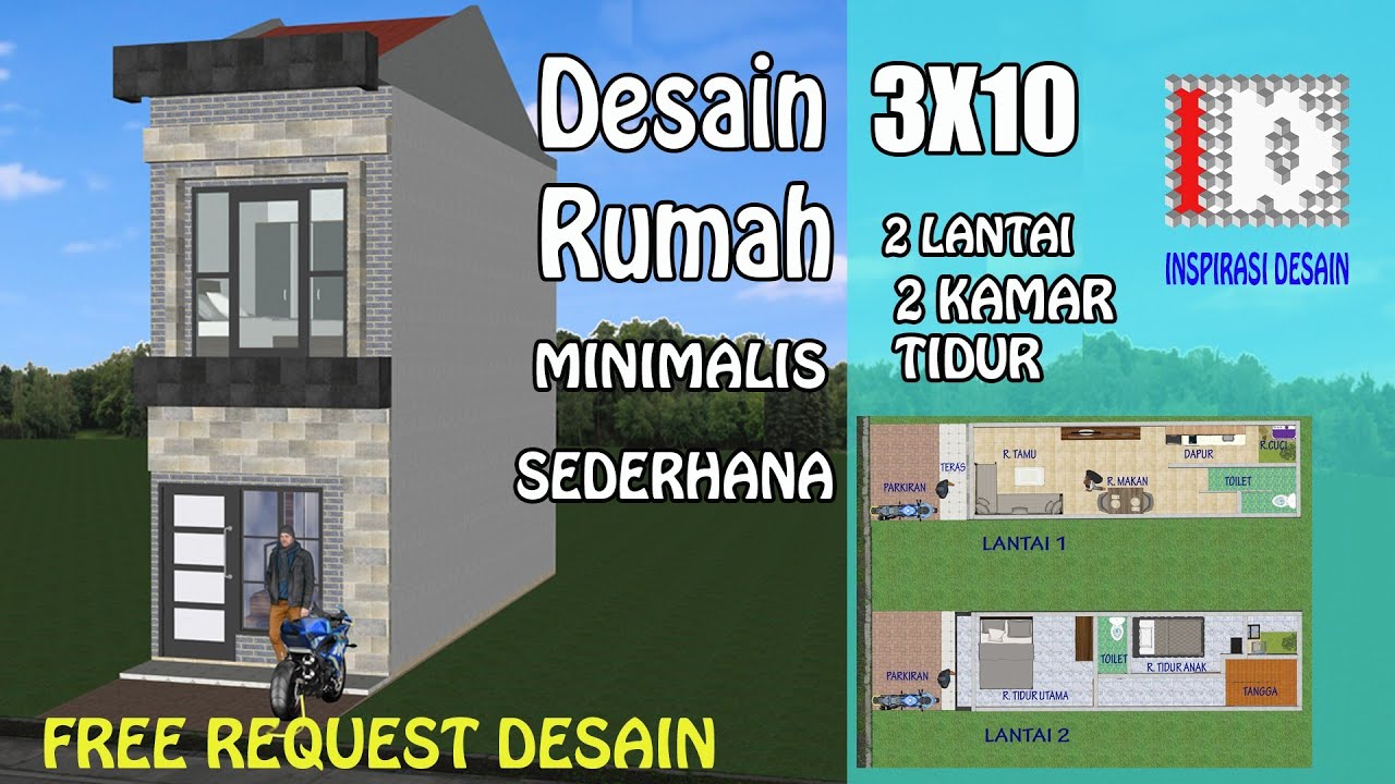 Detail Desain Rumah Sederhana Tingkat 2 Nomer 31