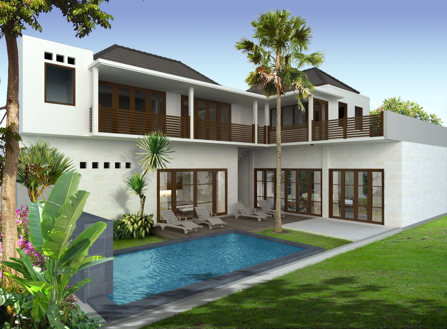 Detail Desain Rumah Semi Villa Nomer 2