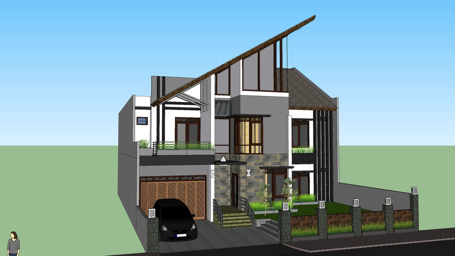 Detail Desain Rumah Sketchup Nomer 2