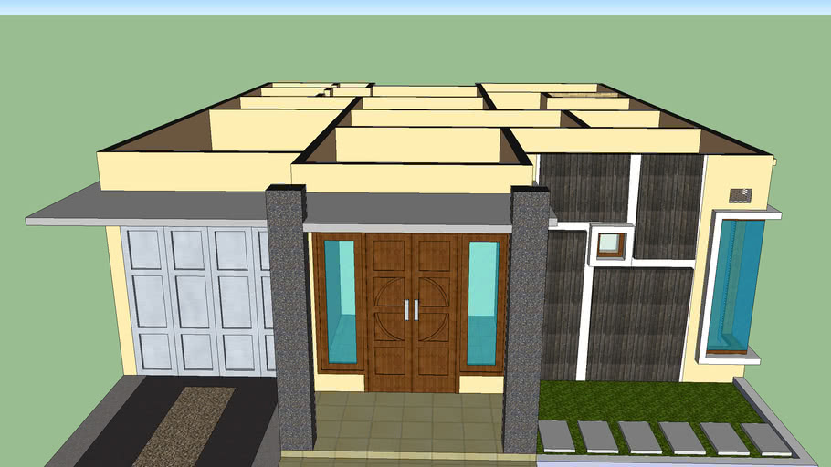 Detail Desain Rumah Sketchup Nomer 19