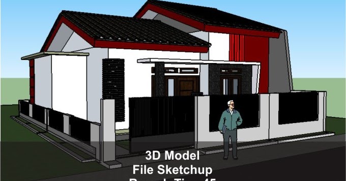 Detail Desain Rumah Sketchup Nomer 32
