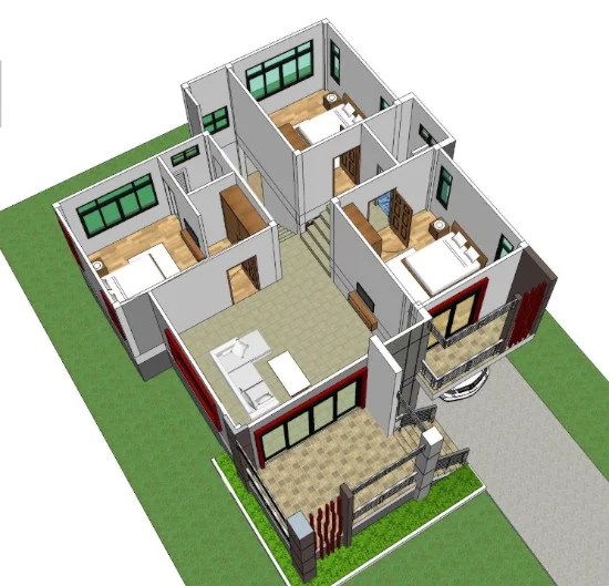 Detail Desain Rumah Split Level Nomer 44