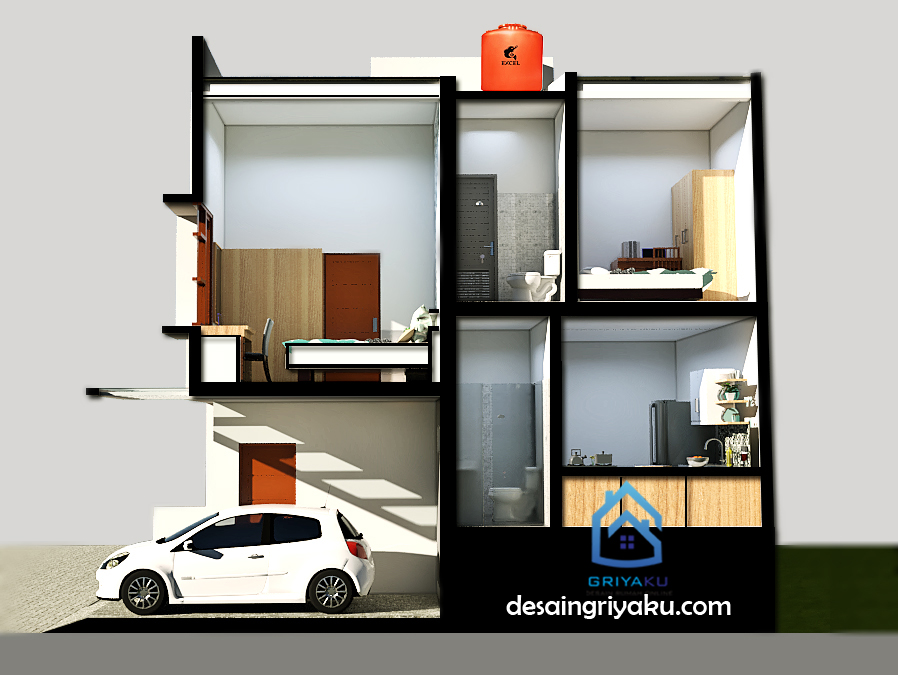 Detail Desain Rumah Split Level Nomer 47