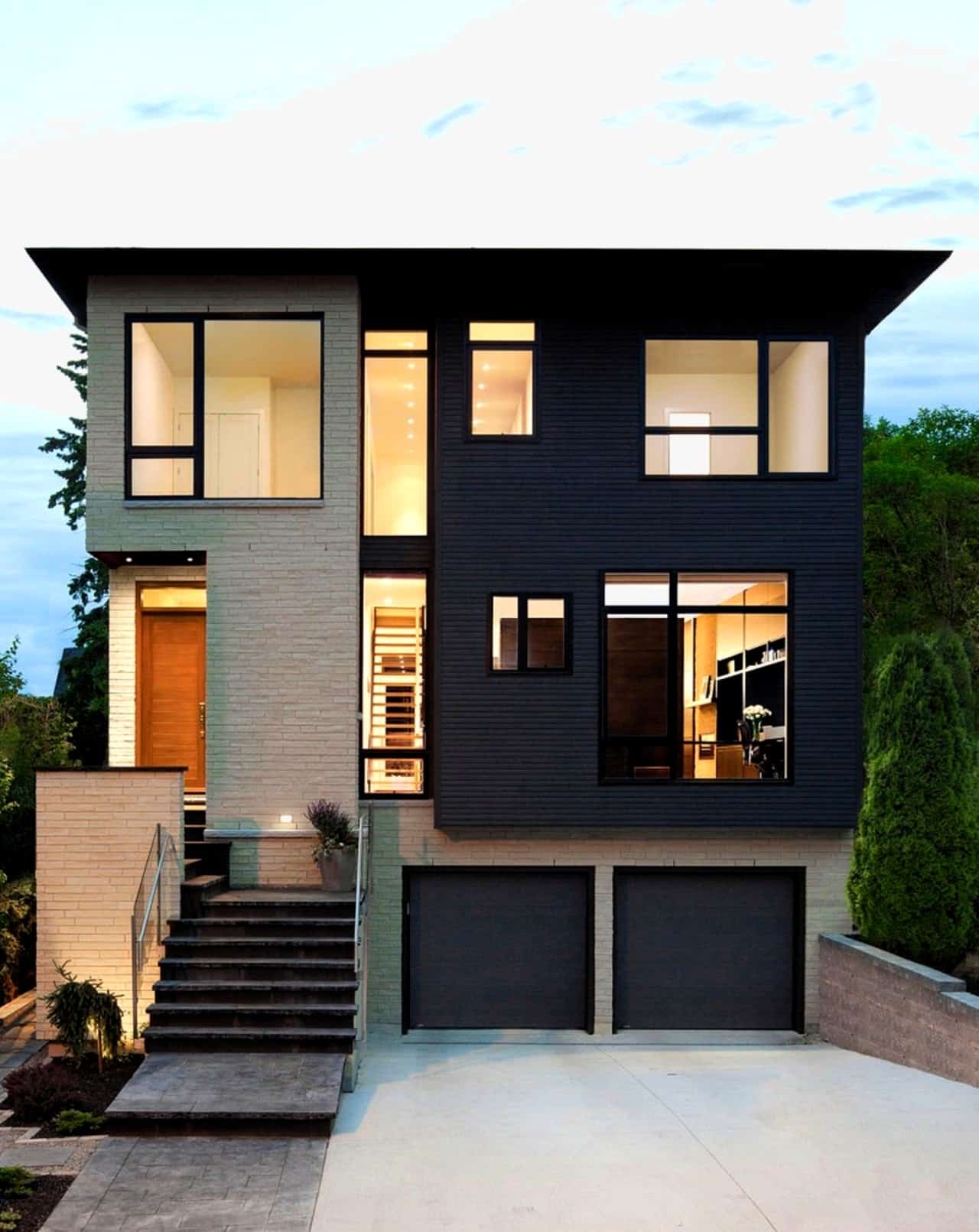 Detail Desain Rumah Split Level Modern Nomer 15