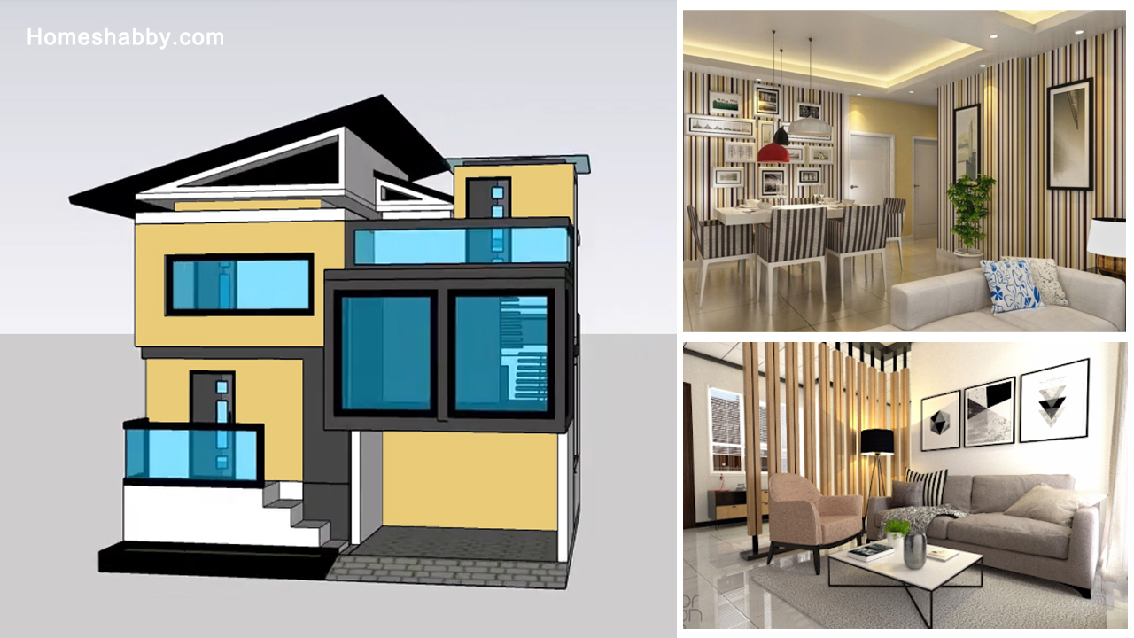 Detail Desain Rumah Split Level Modern Nomer 16