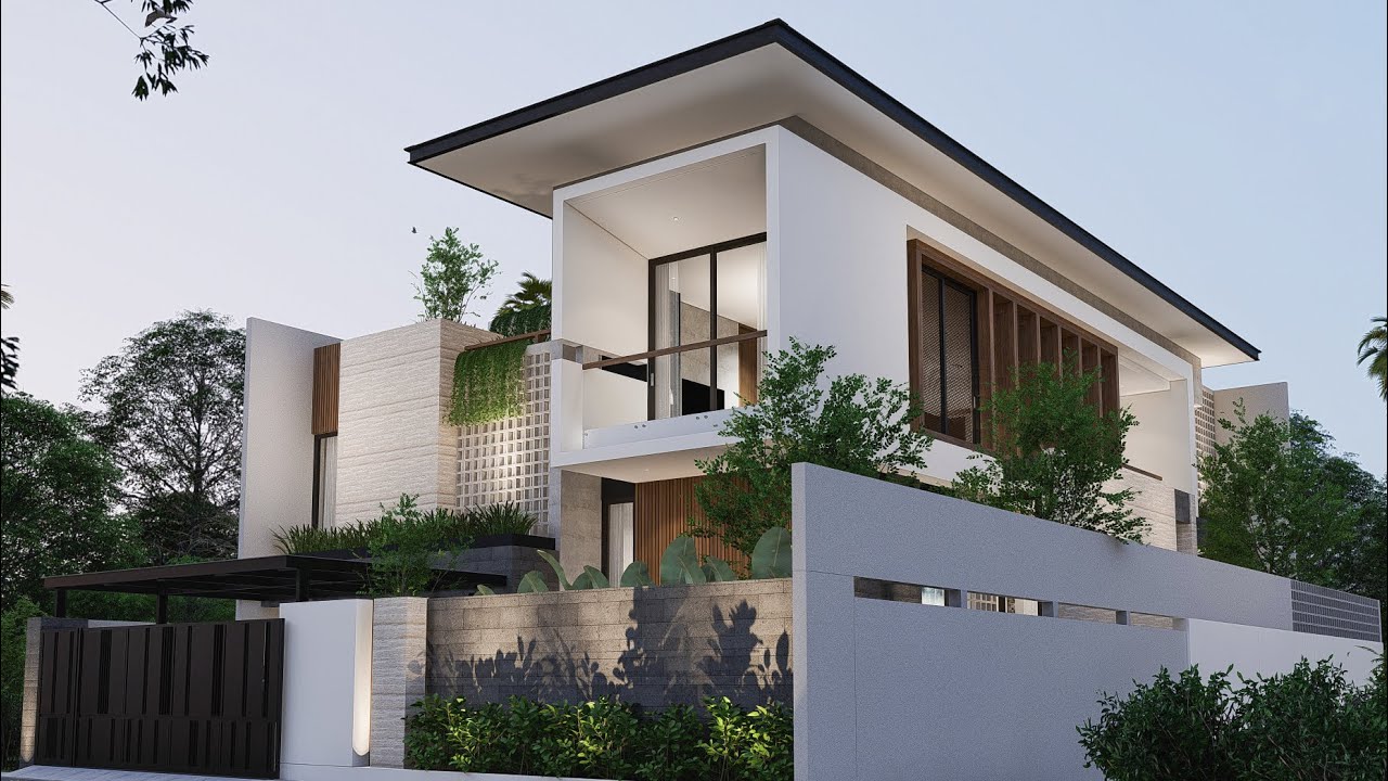Detail Desain Rumah Split Level Modern Nomer 3