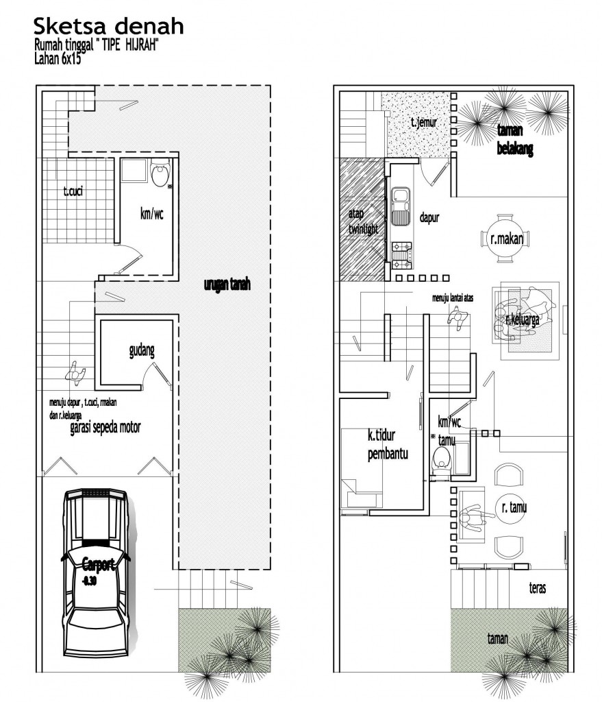 Detail Desain Rumah Split Level Modern Nomer 21