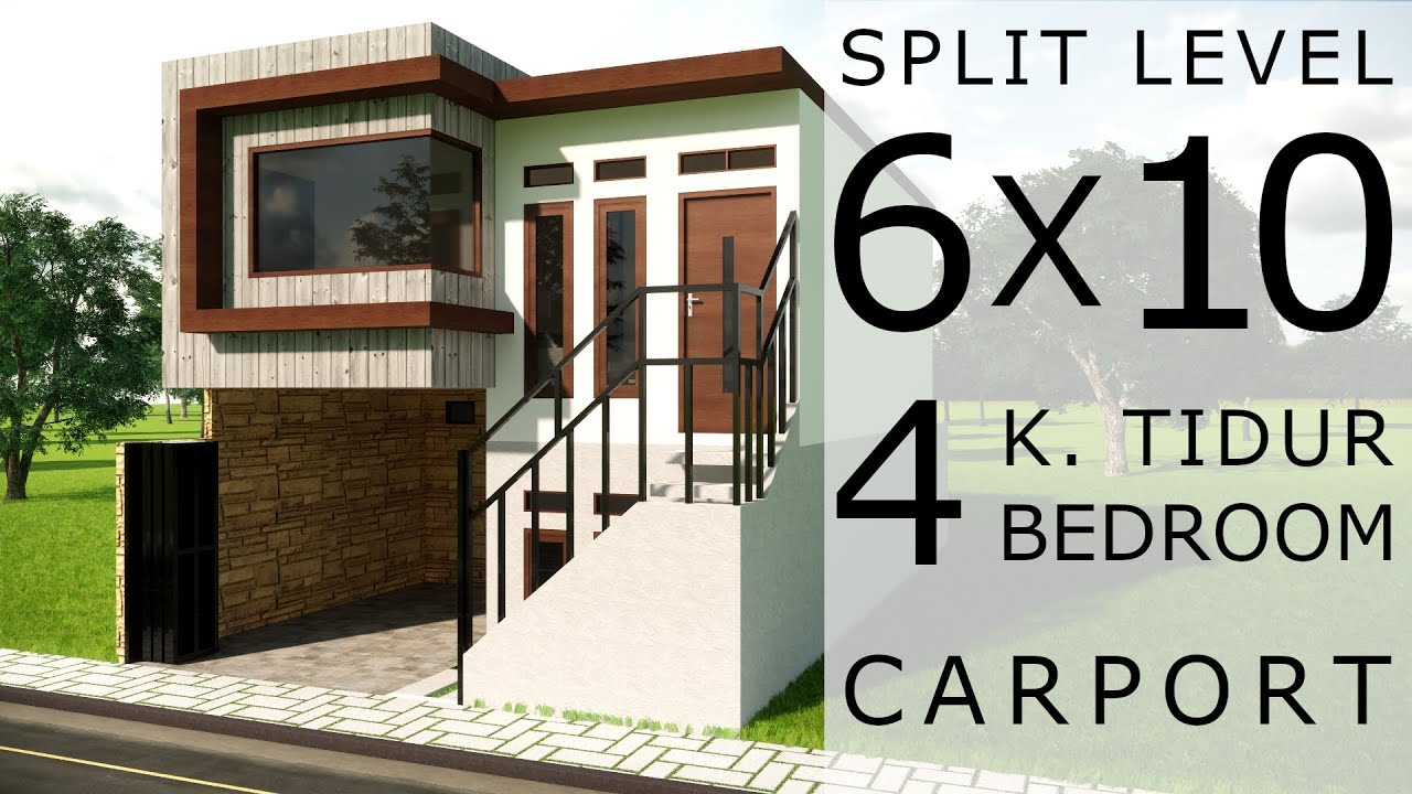 Detail Desain Rumah Split Level Modern Nomer 33