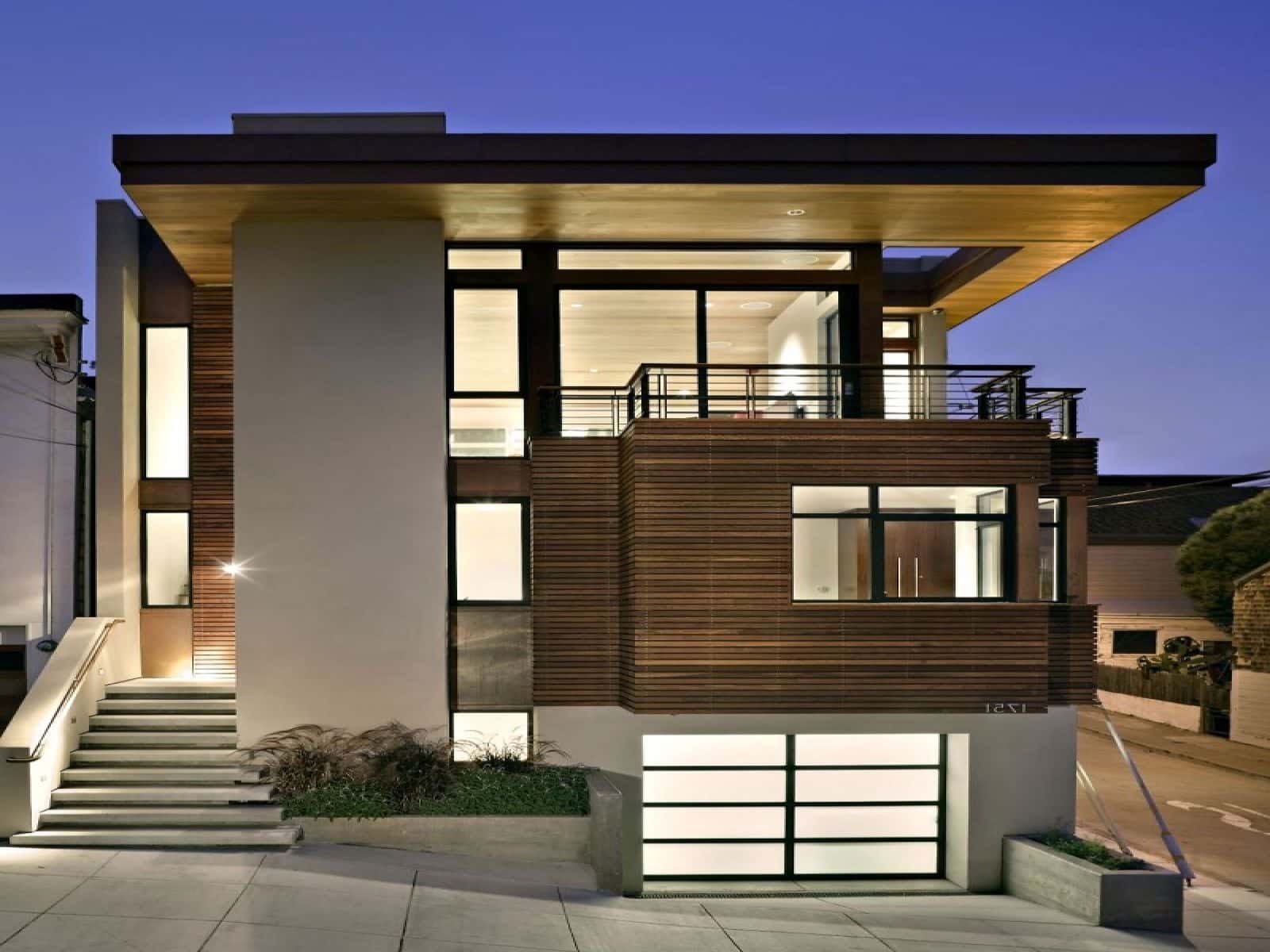 Detail Desain Rumah Split Level Modern Nomer 41