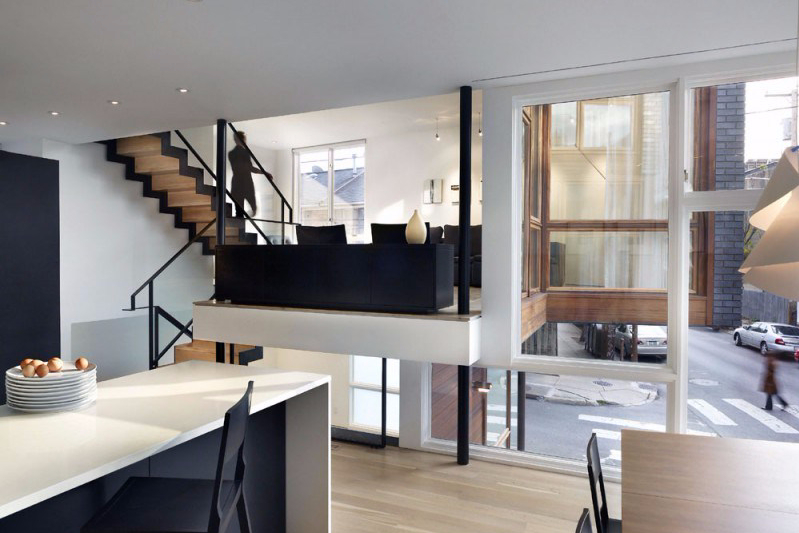 Detail Desain Rumah Split Level Modern Nomer 43