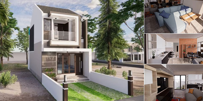 Detail Desain Rumah Split Level Modern Nomer 49