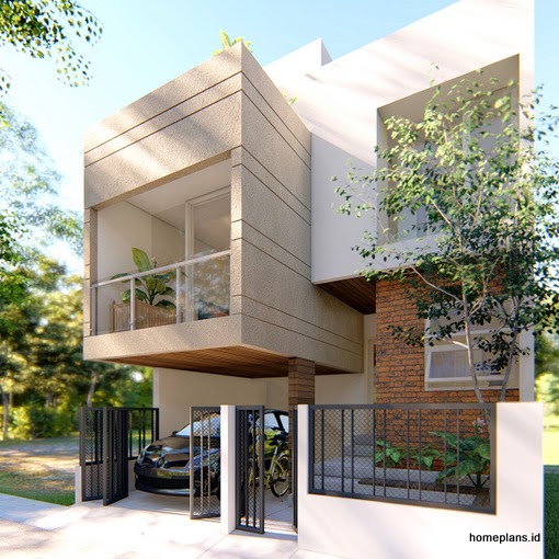 Detail Desain Rumah Split Level Modern Nomer 54