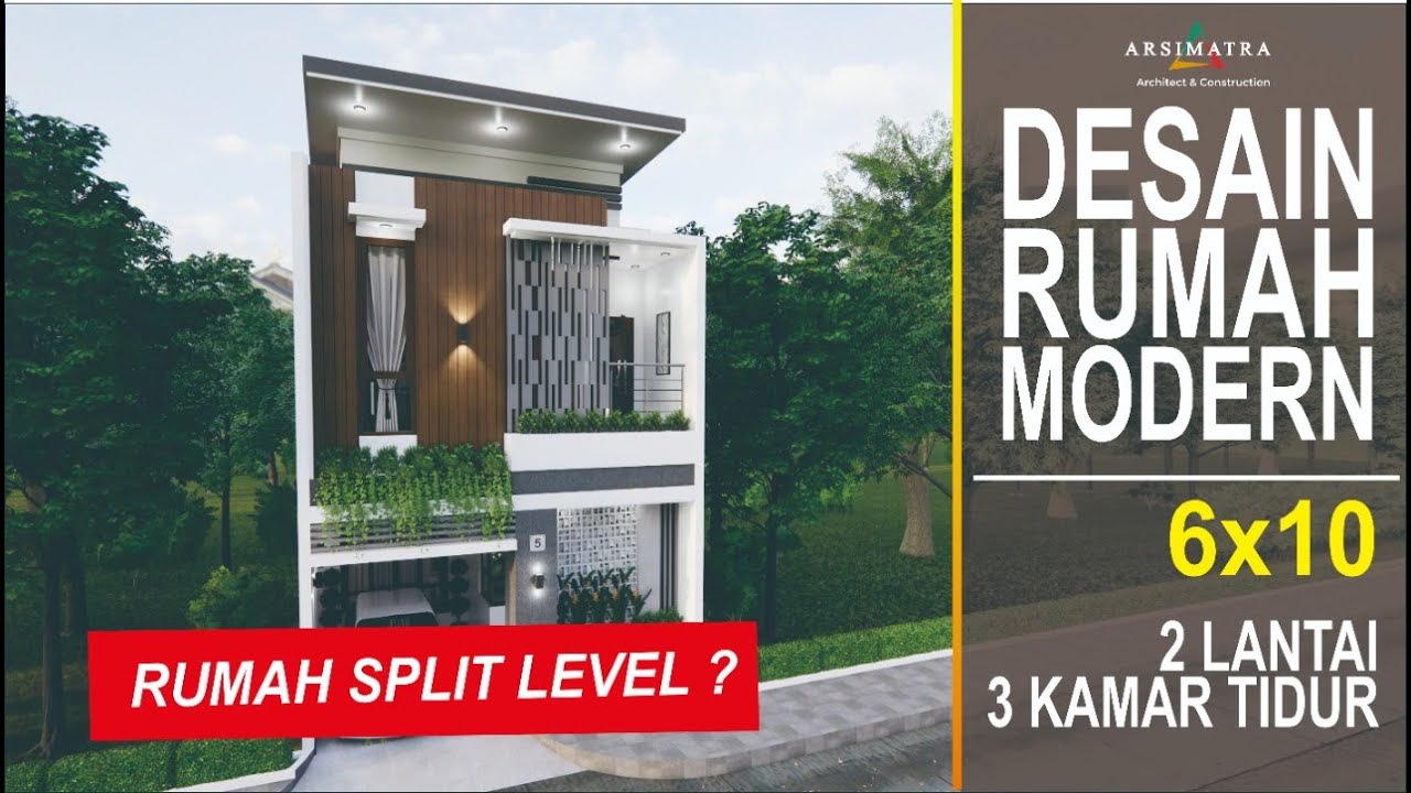 Detail Desain Rumah Split Level Modern Nomer 9