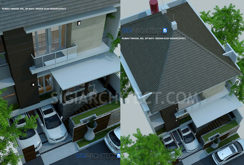 Detail Desain Rumah Split Level Modern Nomer 10