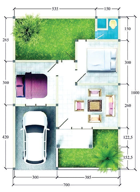 Detail Desain Rumah Subsidi Nomer 52