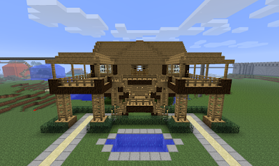 Detail Desain Rumah Survival Minecraft Nomer 31