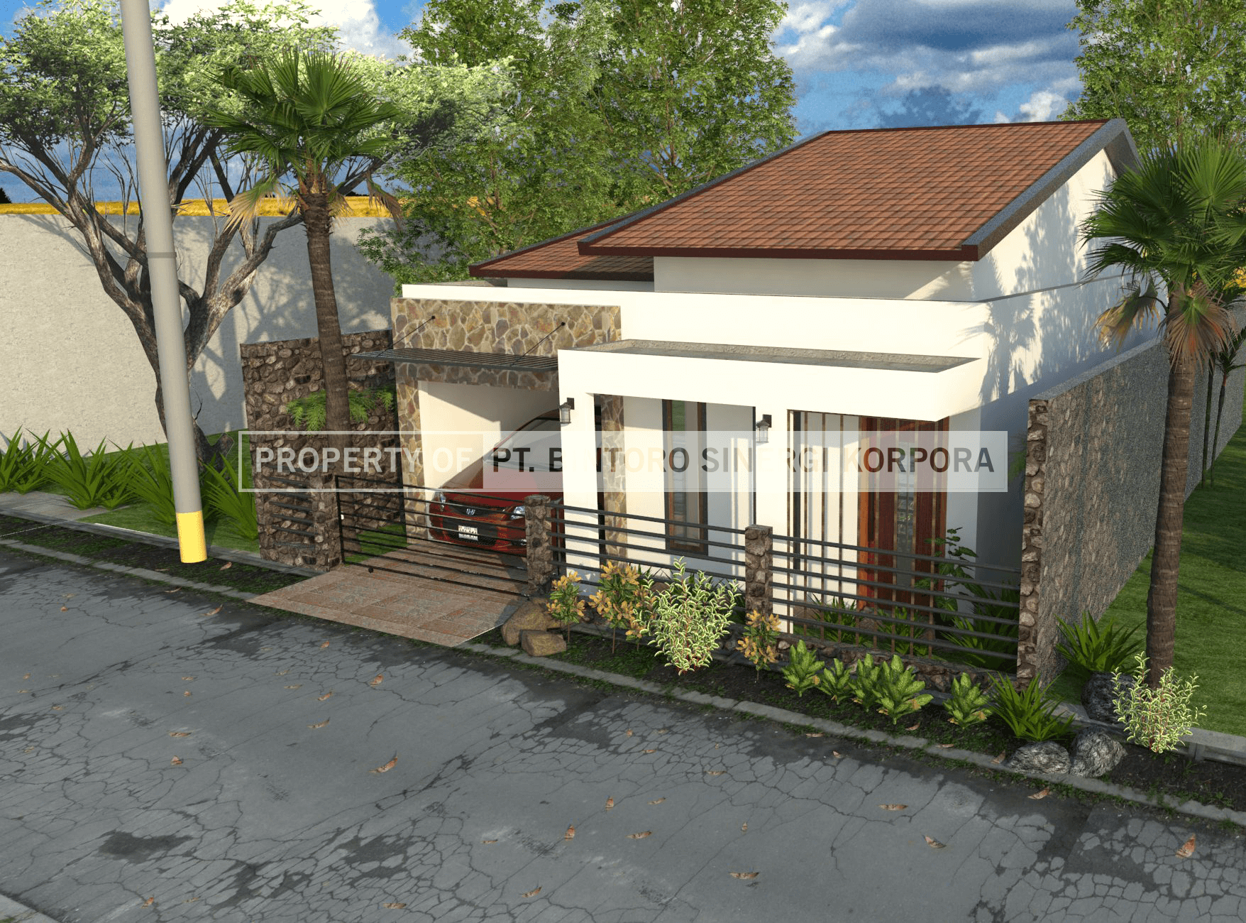 Detail Desain Rumah Tanah Dibawah Jalan Nomer 31