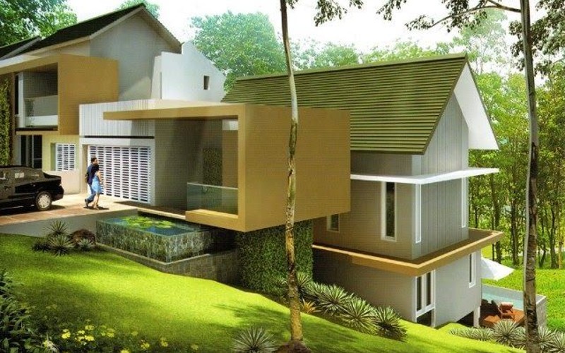 Detail Desain Rumah Tanah Miring Nomer 11