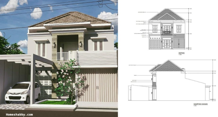 Detail Desain Rumah Tinggal Nomer 27