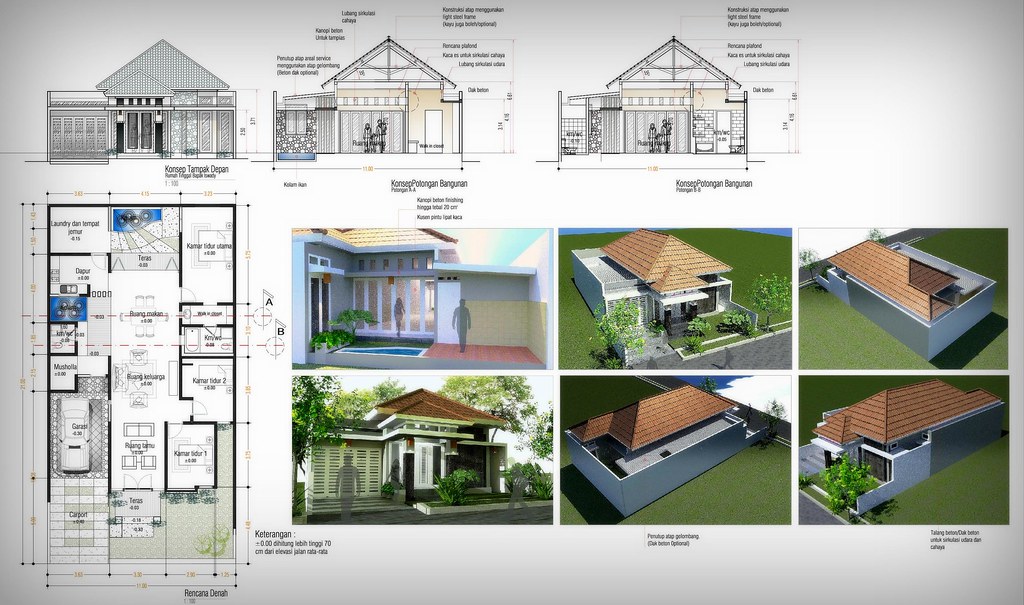 Detail Desain Rumah Tinggi Nomer 47