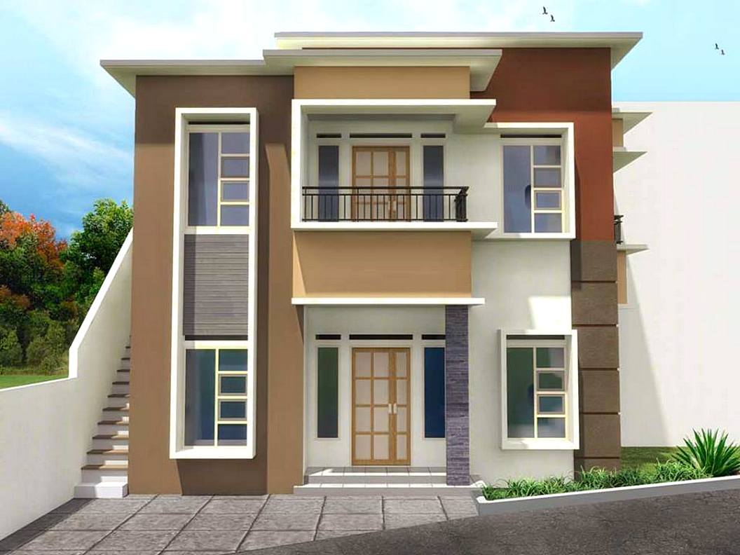 Detail Desain Rumah Tingkat 2 Sederhana Nomer 40