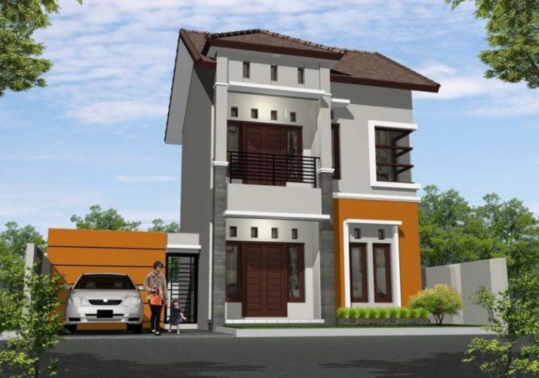 Detail Desain Rumah Tingkat 2 Sederhana Nomer 55