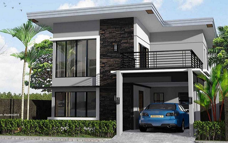 Detail Desain Rumah Tingkat Minimalis Nomer 38